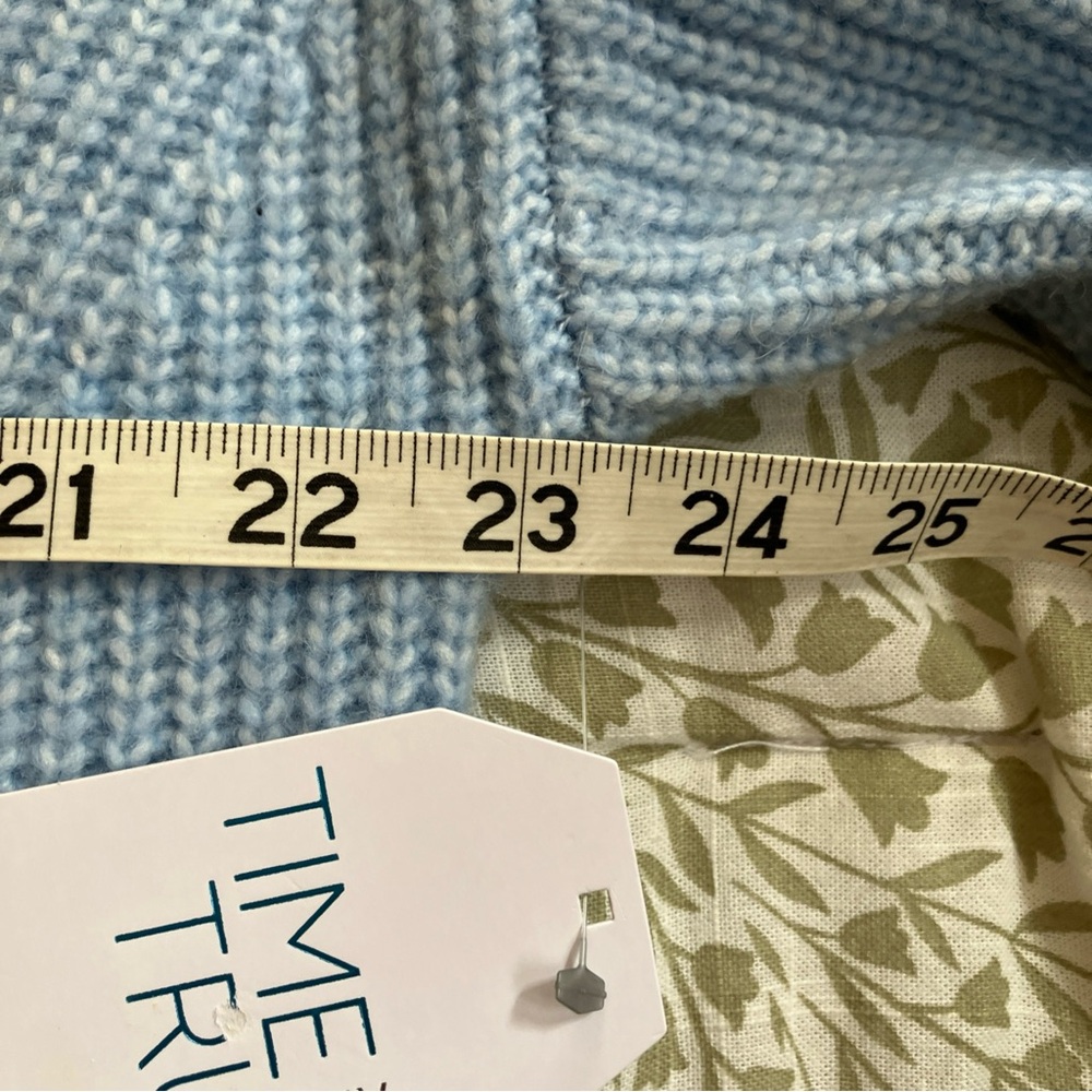 Time and Tru icy blue Women's Sweater large - Picture 8 of 10